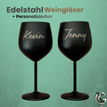 Personalisierte Edelstahl-Weingläser mit Namensgravur – 2er Set für Camper & Vanlife