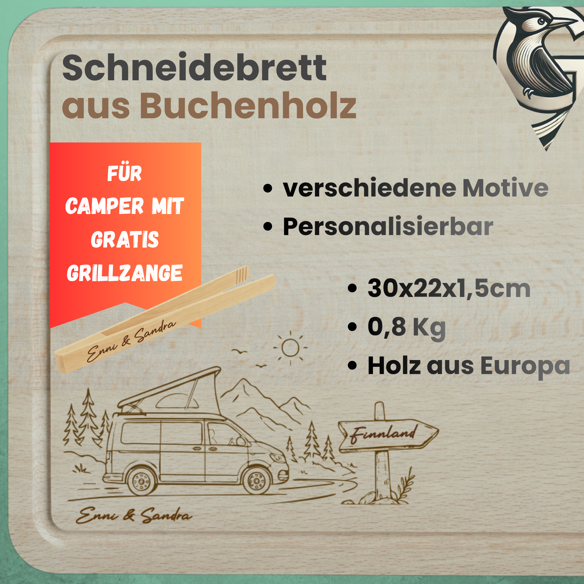Schneidebrett für Camper