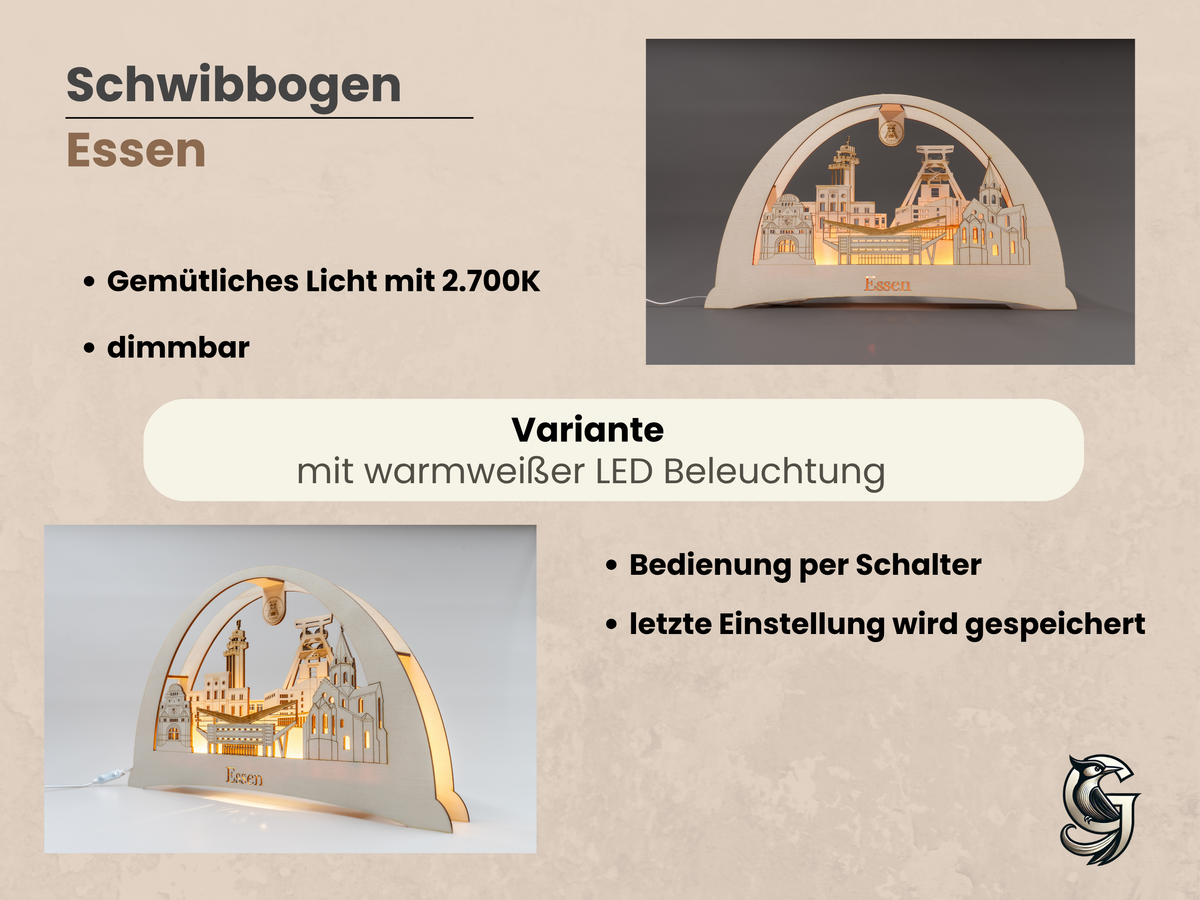 Schwibbogen Essen – beleuchtete Wahrzeichen deiner Heimat