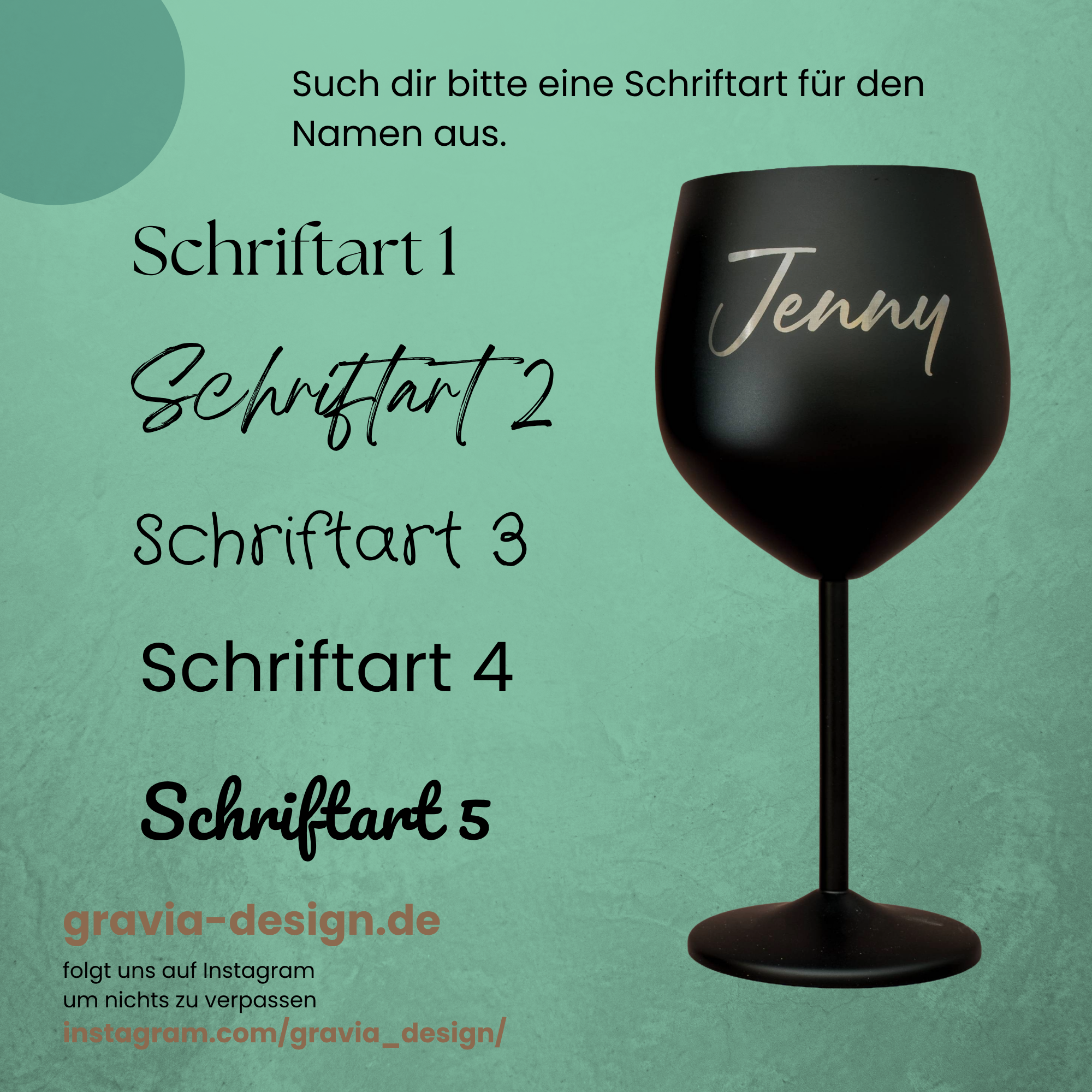 Edelstahl Weinglas - für Reisen, Camper und Vanlife optionale Namensgravur