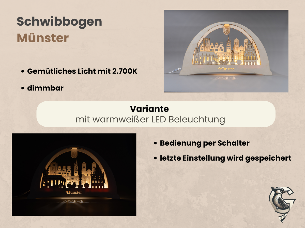 Schwibbogen Münster – beleuchtete Wahrzeichen deiner Heimat