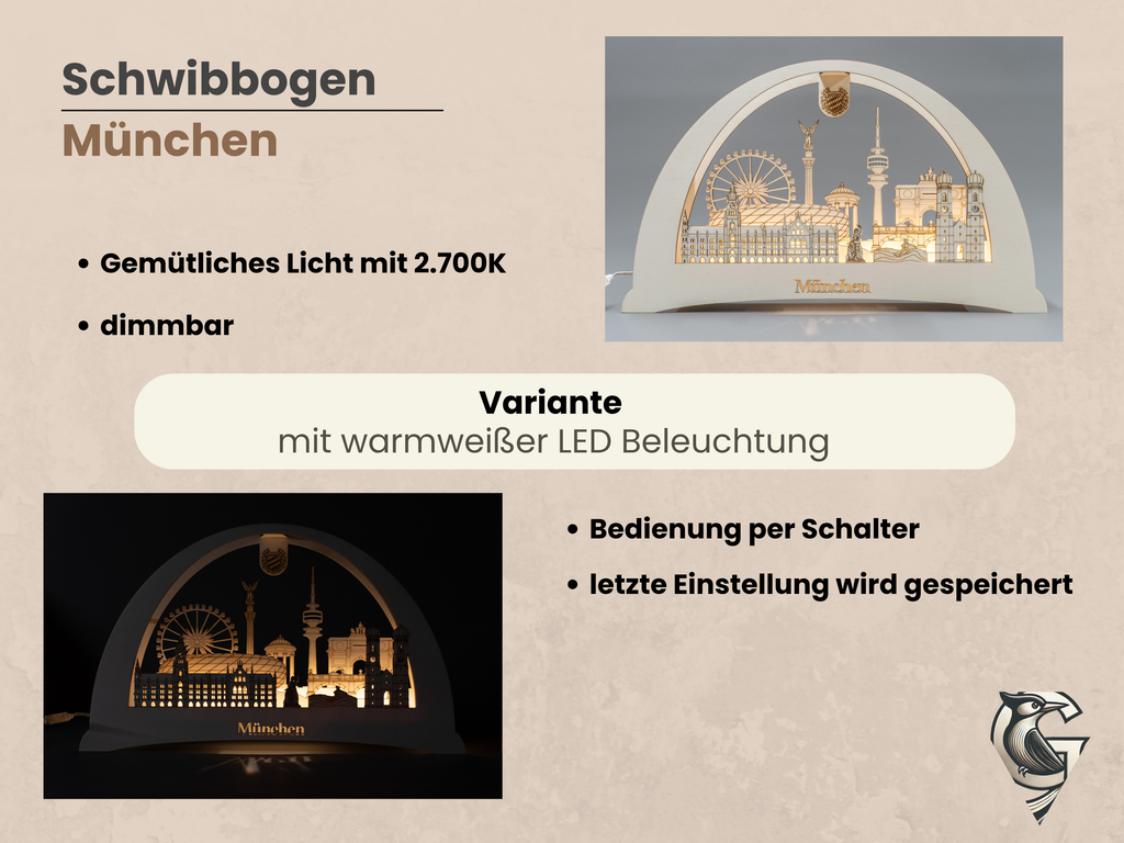 Schwibbogen München – beleuchtete Wahrzeichen deiner Heimat