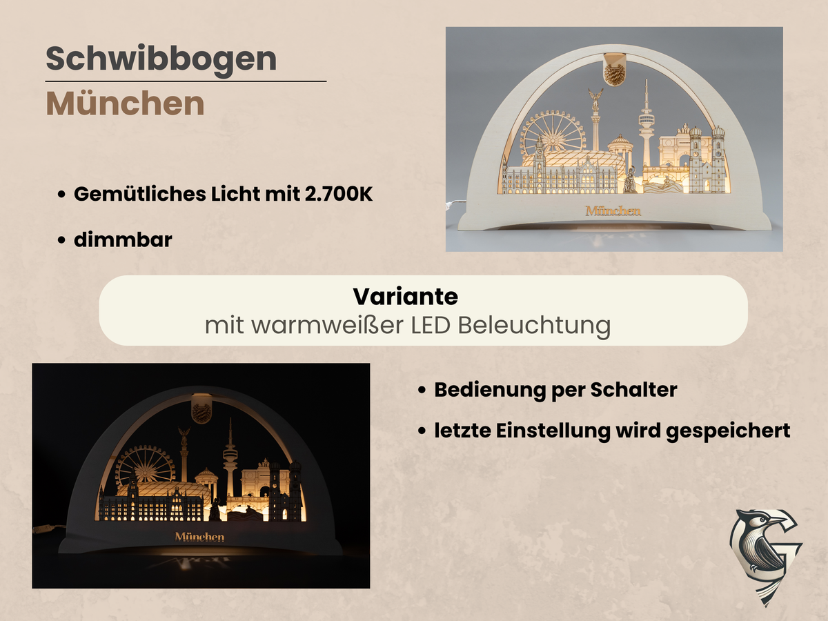 Schwibbogen München – beleuchtete Wahrzeichen deiner Heimat