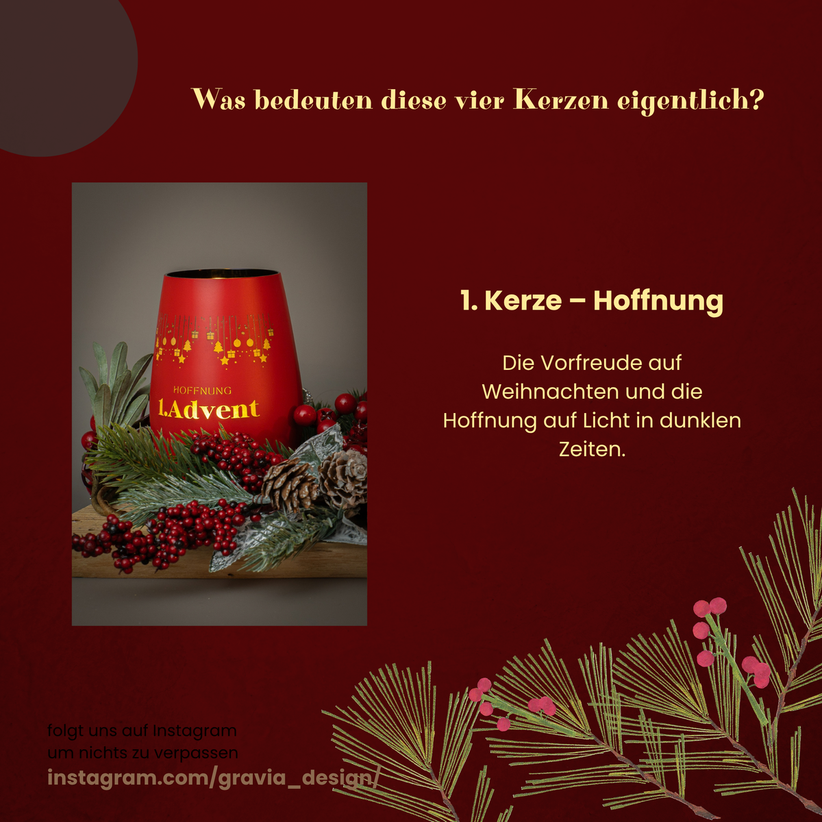 Adventslichter für Adventskränze und Weihnachtsdekoration zum selber basteln