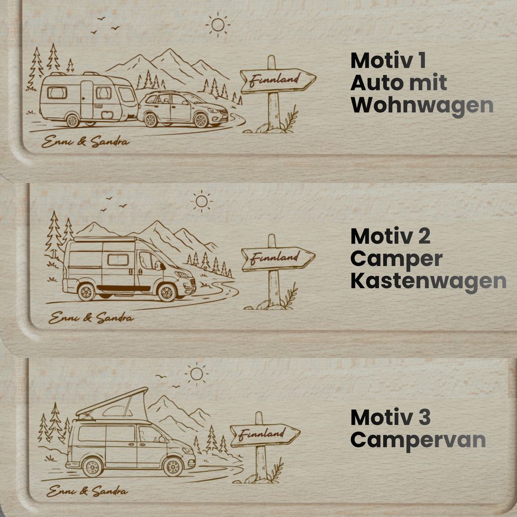 Servierbrett für Camper