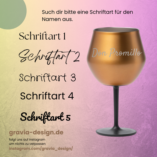 Edelstahl Glas Festival Edition – doppelwandig, bruchsicher & mit abnehmbarem Stiel