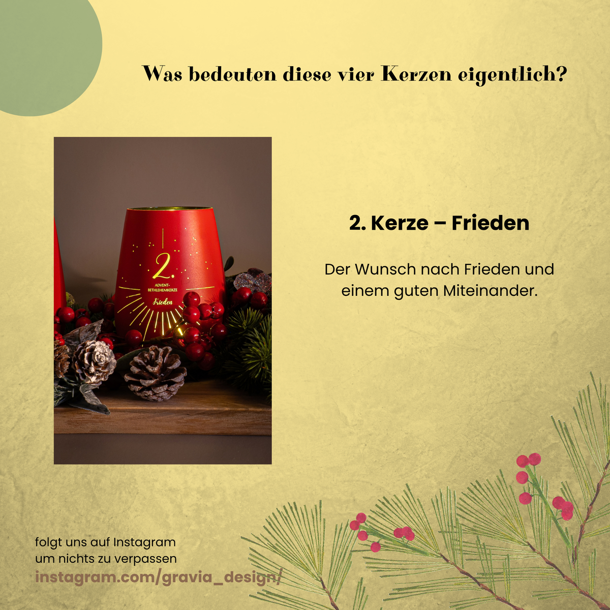 Adventslichter für Adventskränze und Weihnachtsdekoration zum selber basteln (Kopie)
