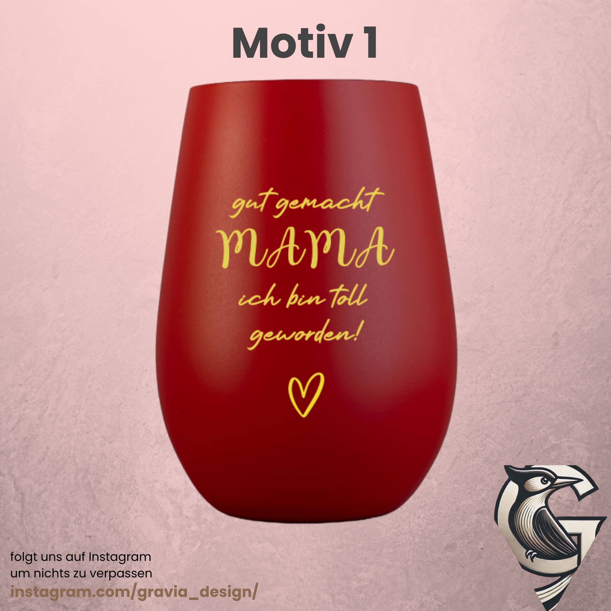 Muttertags-Windlicht mit Gravur – liebevolles Geschenk für Mama