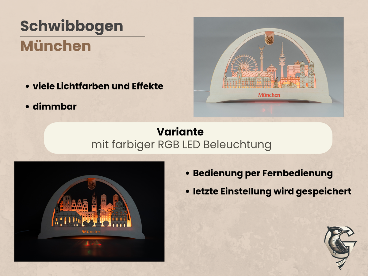 Schwibbogen München – beleuchtete Wahrzeichen deiner Heimat