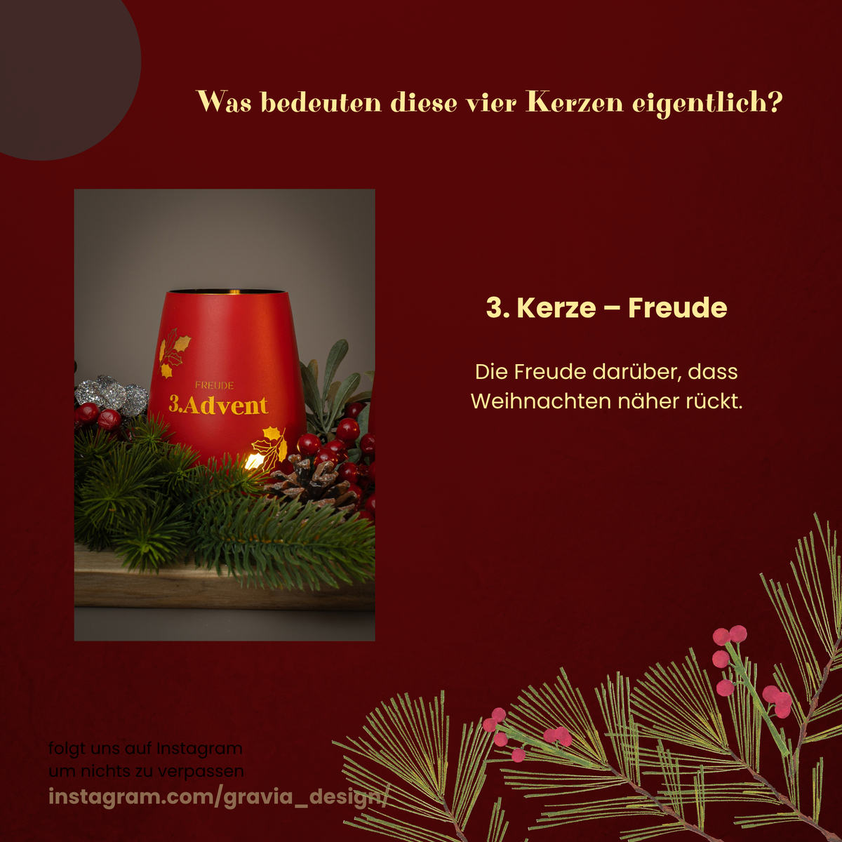 Adventslichter für Adventskränze und Weihnachtsdekoration zum selber basteln