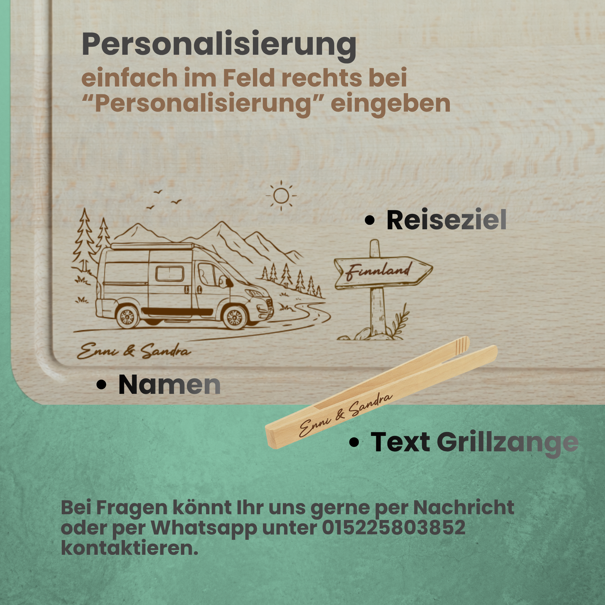 Schneidebrett für Camper
