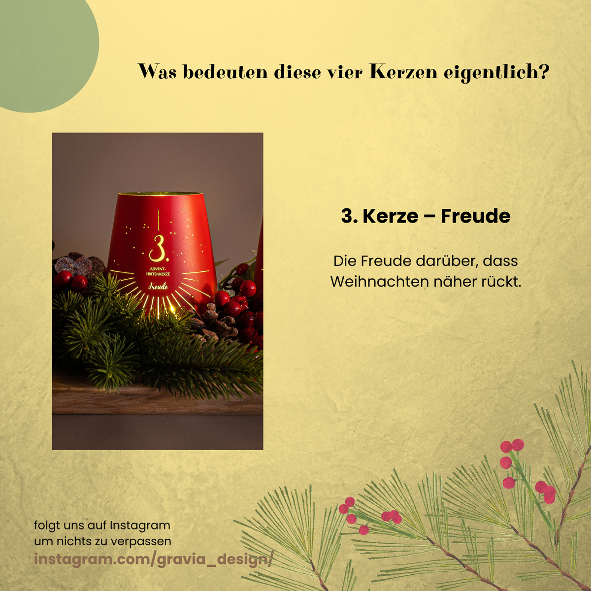Adventslichter für Adventskränze und Weihnachtsdekoration zum selber basteln (Kopie)