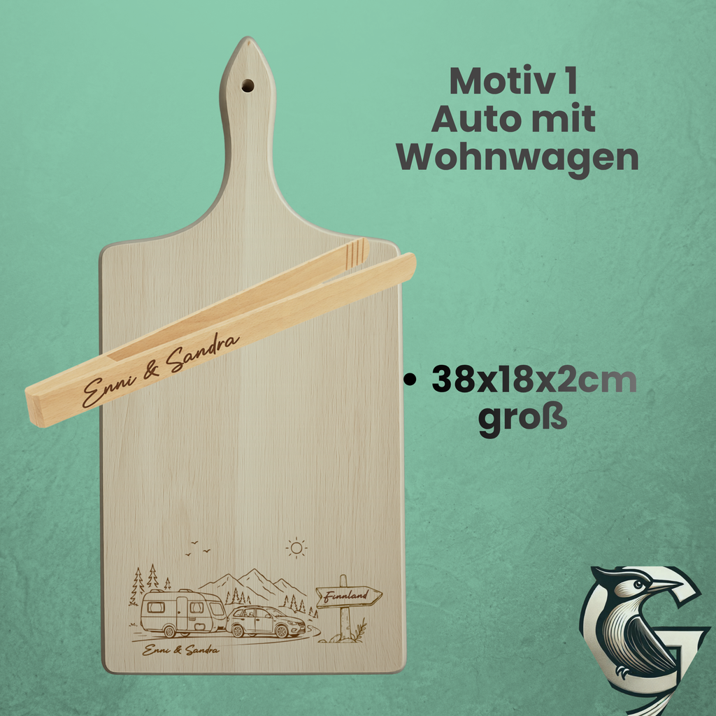 Servierbrett für Camper