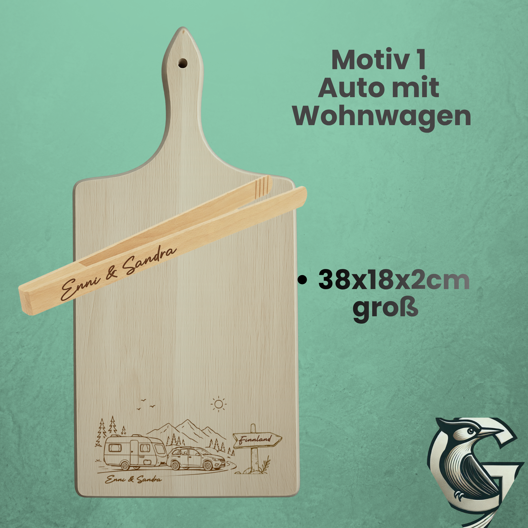 Servierbrett für Camper