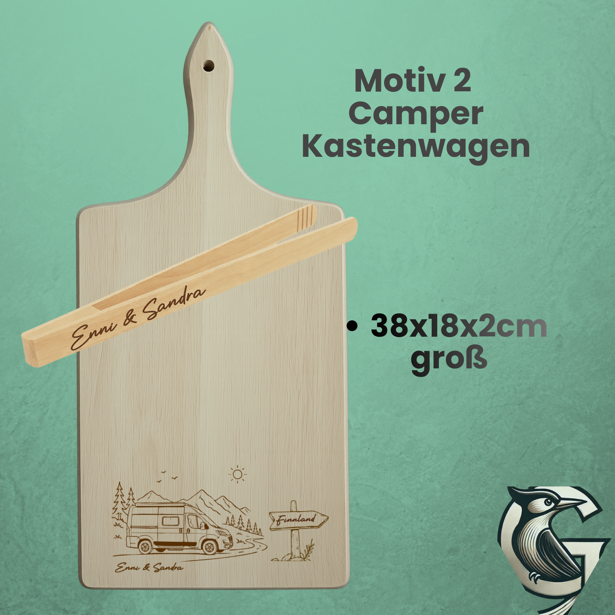 Servierbrett für Camper