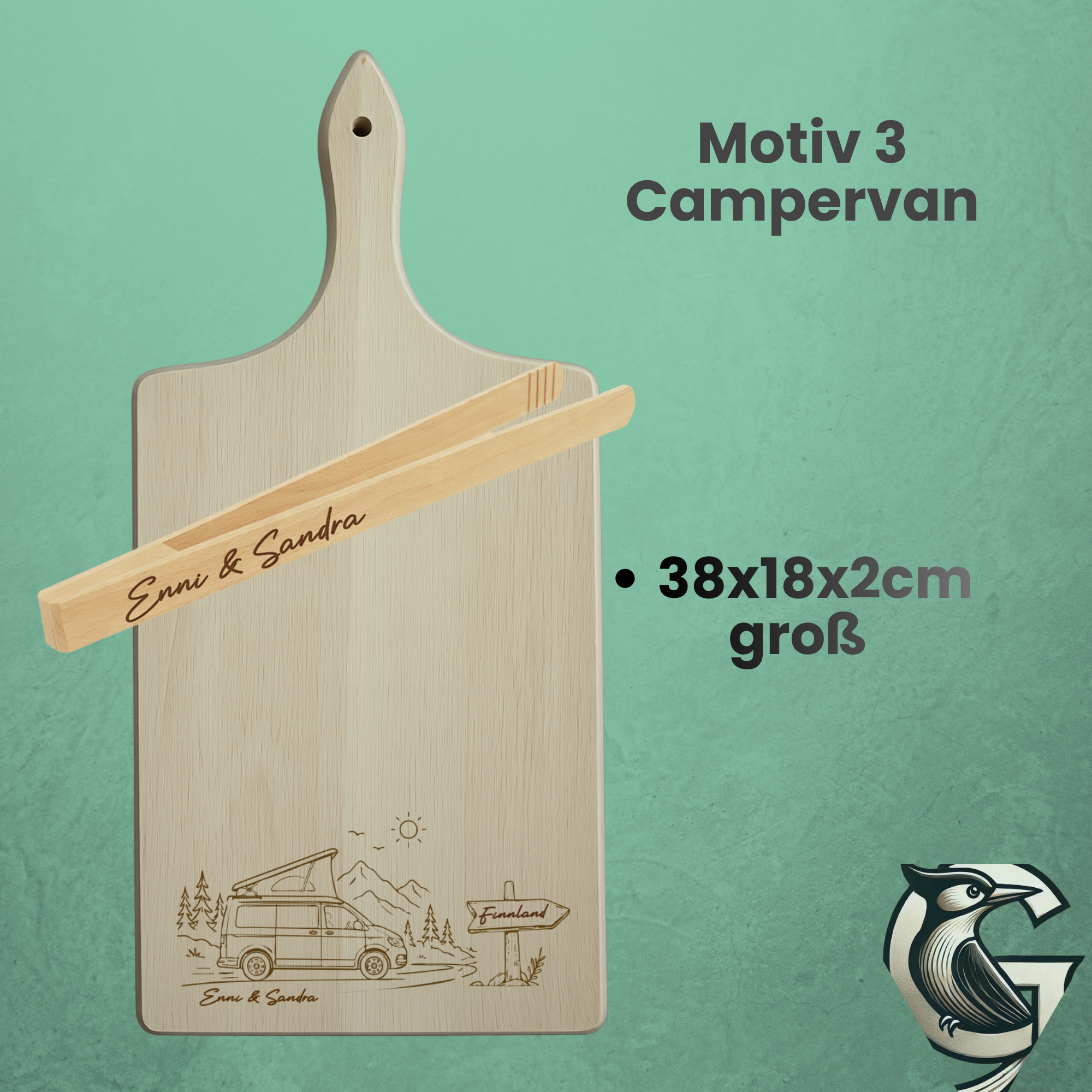 Servierbrett für Camper