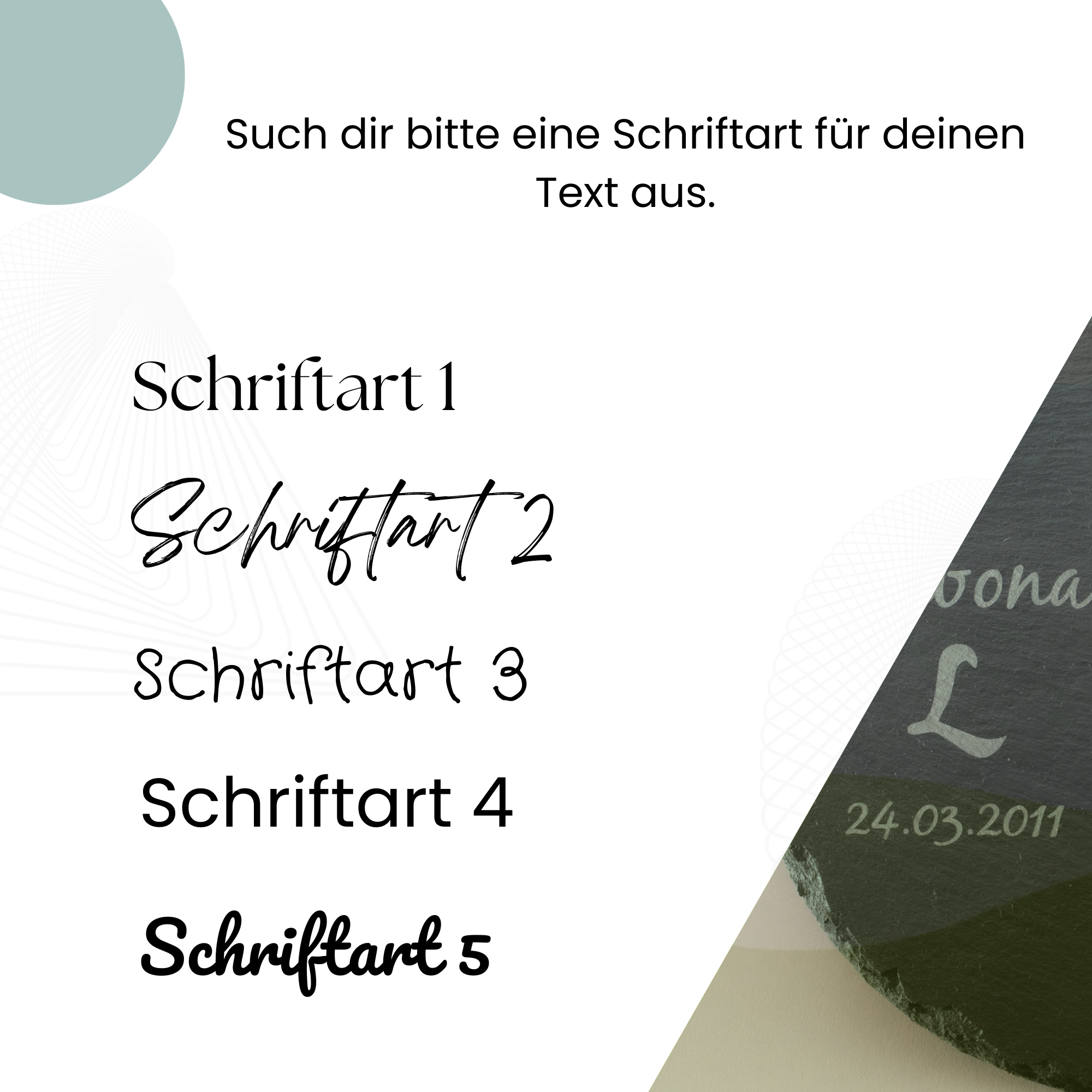 Boxentafel 30x20cm für Pferdestall mit Foto graviert auf Schiefer mit Platz für Informationen