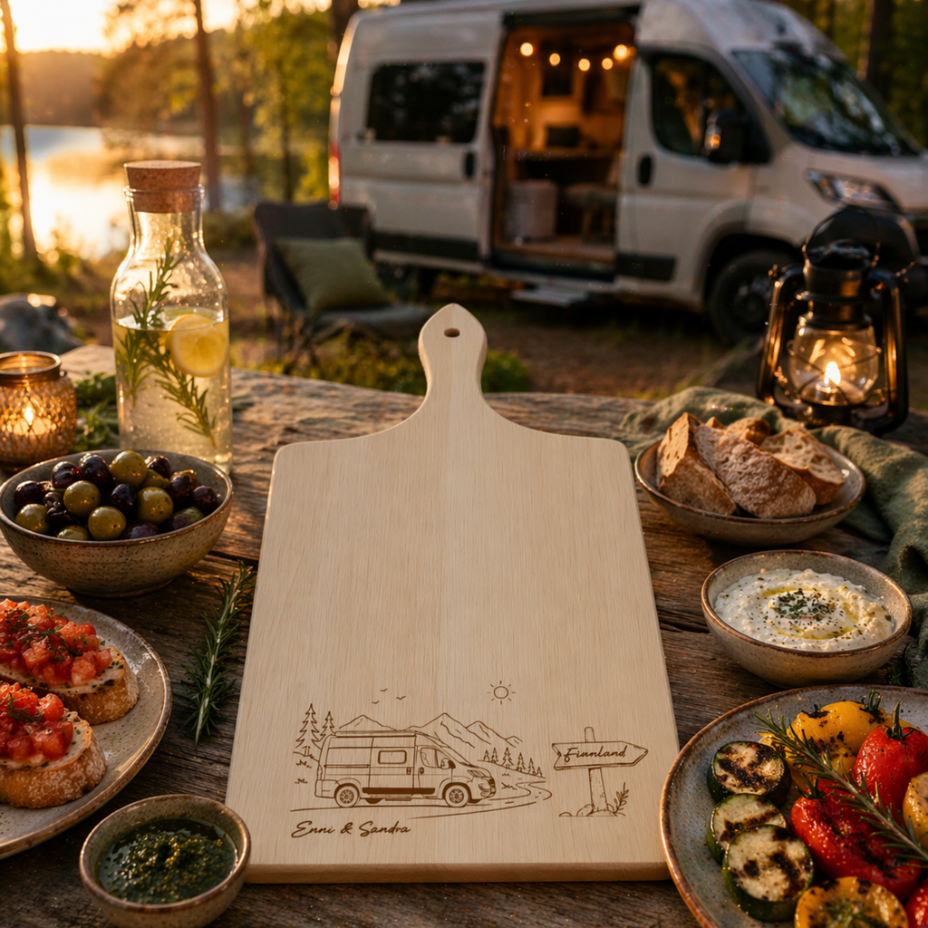 Servierbrett für Camper