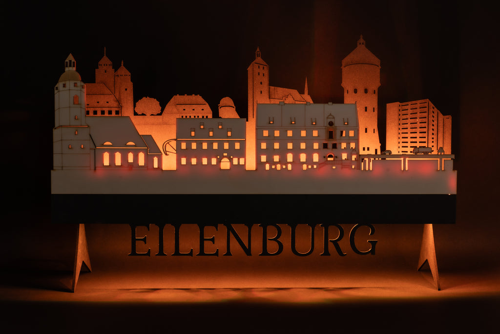 Eilenburger Skyline mit LED Beleuchtung