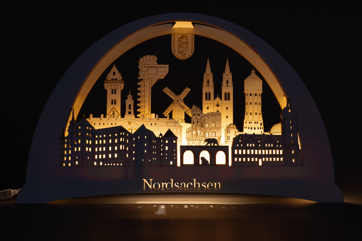 Schwibbogen Nordsachsen – beleuchtete Wahrzeichen deiner Heimat