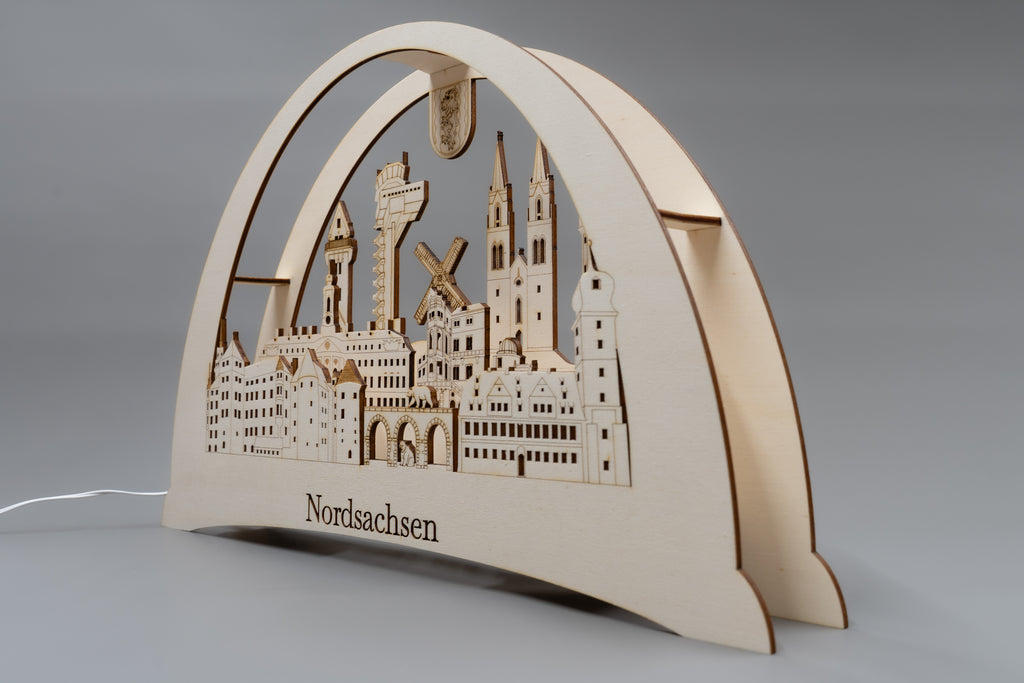 Schwibbogen Nordsachsen – beleuchtete Wahrzeichen deiner Heimat