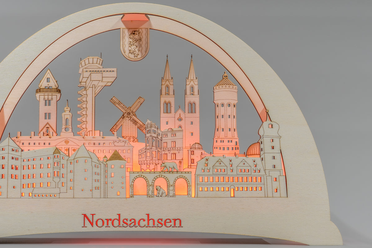Schwibbogen Nordsachsen – beleuchtete Wahrzeichen deiner Heimat