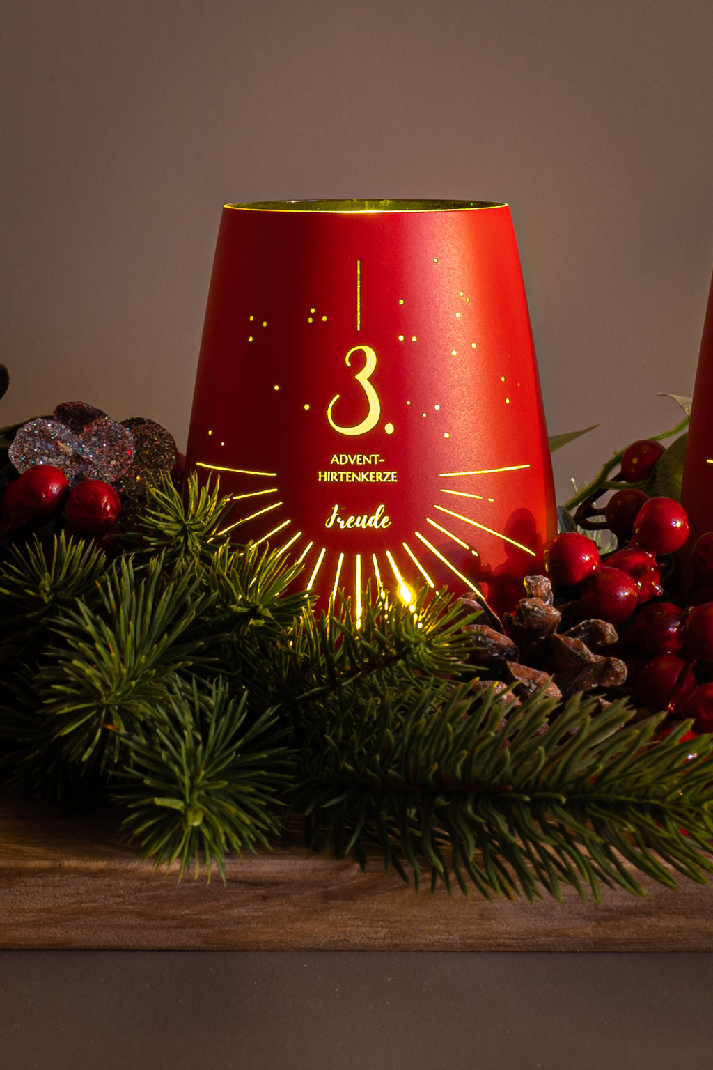 Adventslichter für Adventskränze und Weihnachtsdekoration zum selber basteln (Kopie)