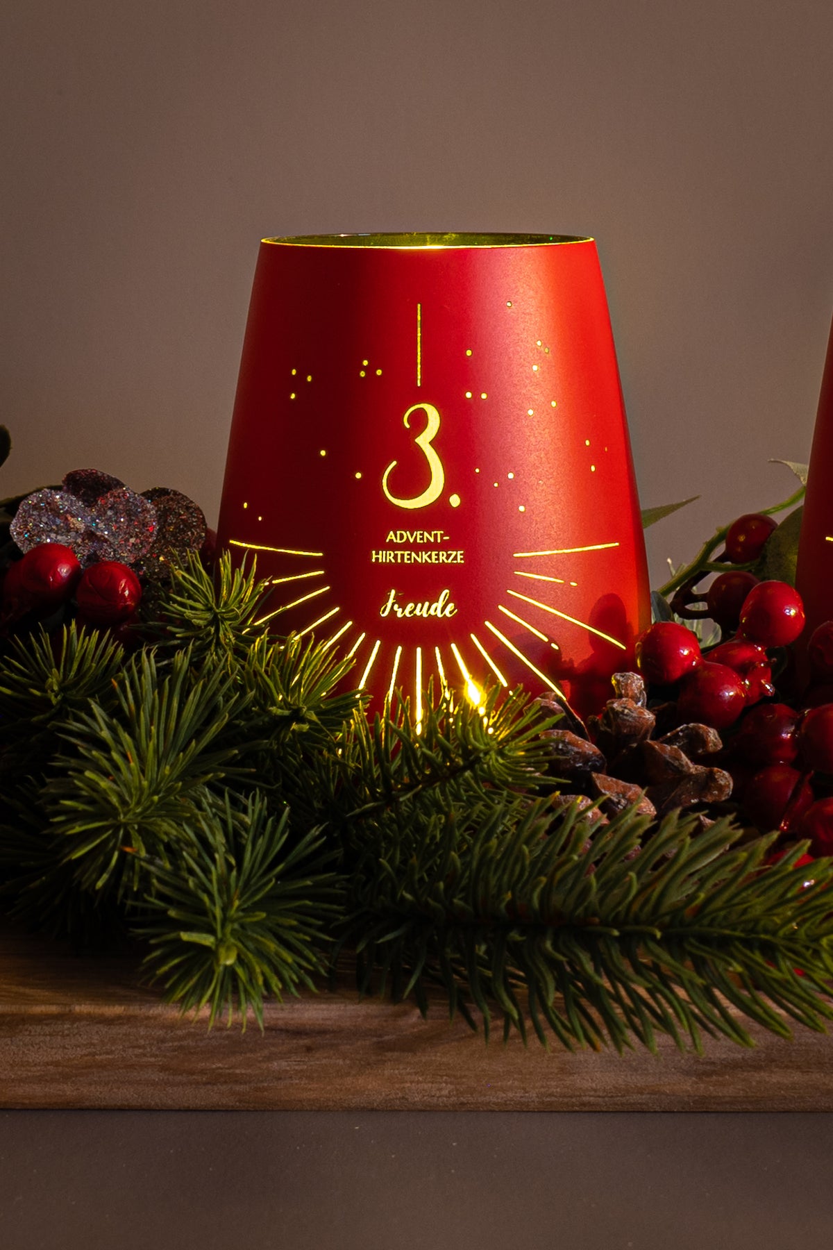 Adventslichter für Adventskränze und Weihnachtsdekoration zum selber basteln (Kopie)