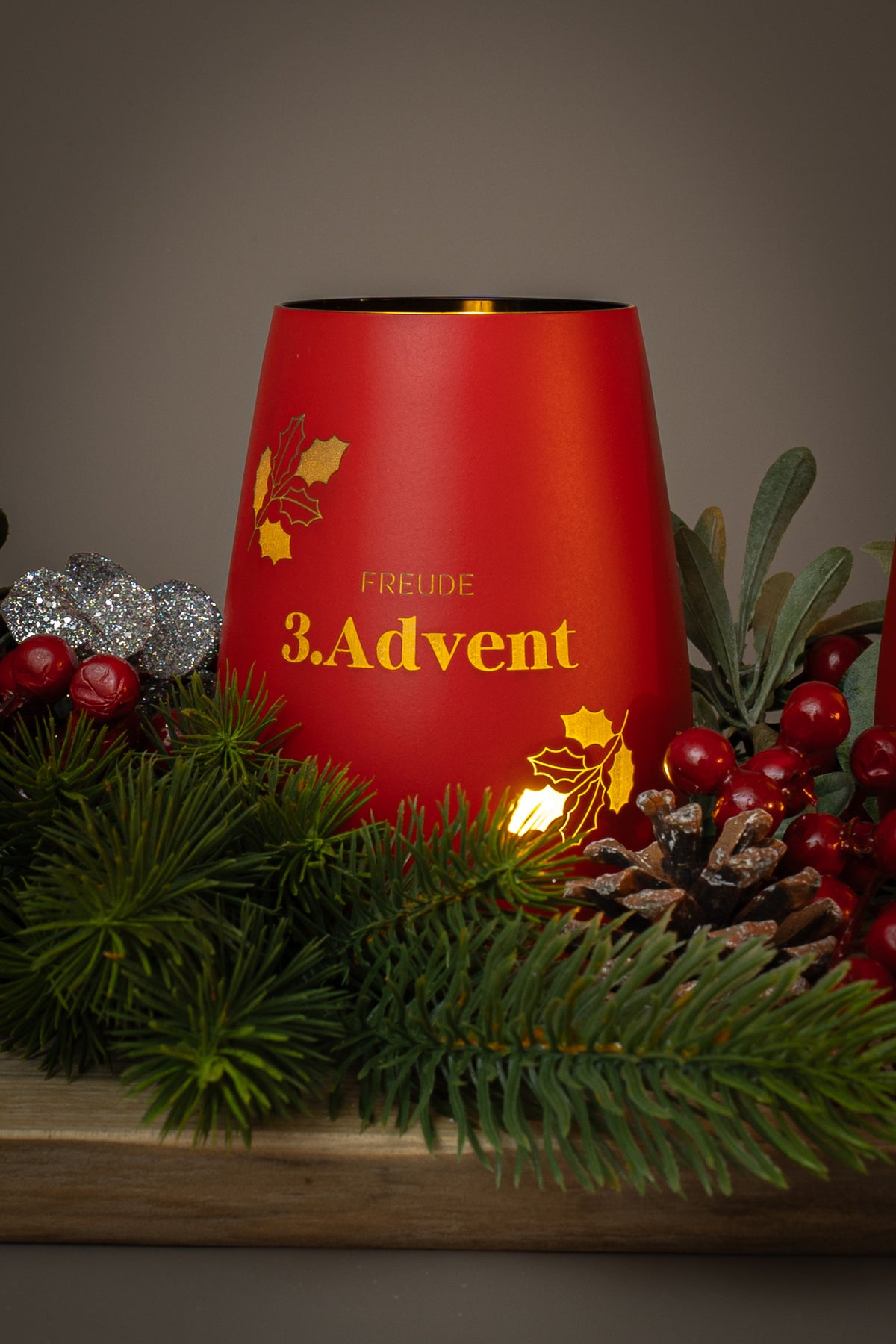 Adventslichter für Adventskränze und Weihnachtsdekoration zum selber basteln
