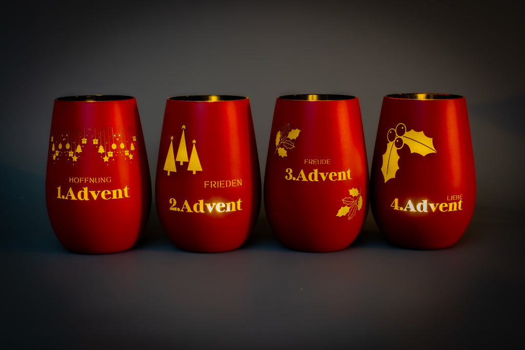 Adventslichter für Adventskränze und Weihnachtsdekoration zum selber basteln