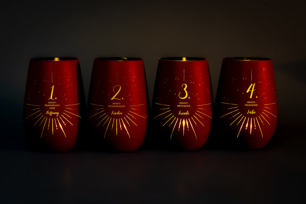 Adventslichter für Adventskränze und Weihnachtsdekoration zum selber basteln (Kopie)