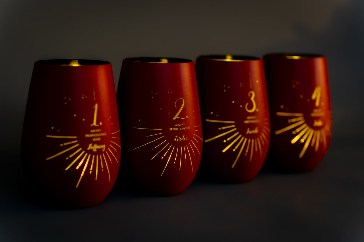 Adventslichter für Adventskränze und Weihnachtsdekoration zum selber basteln (Kopie)