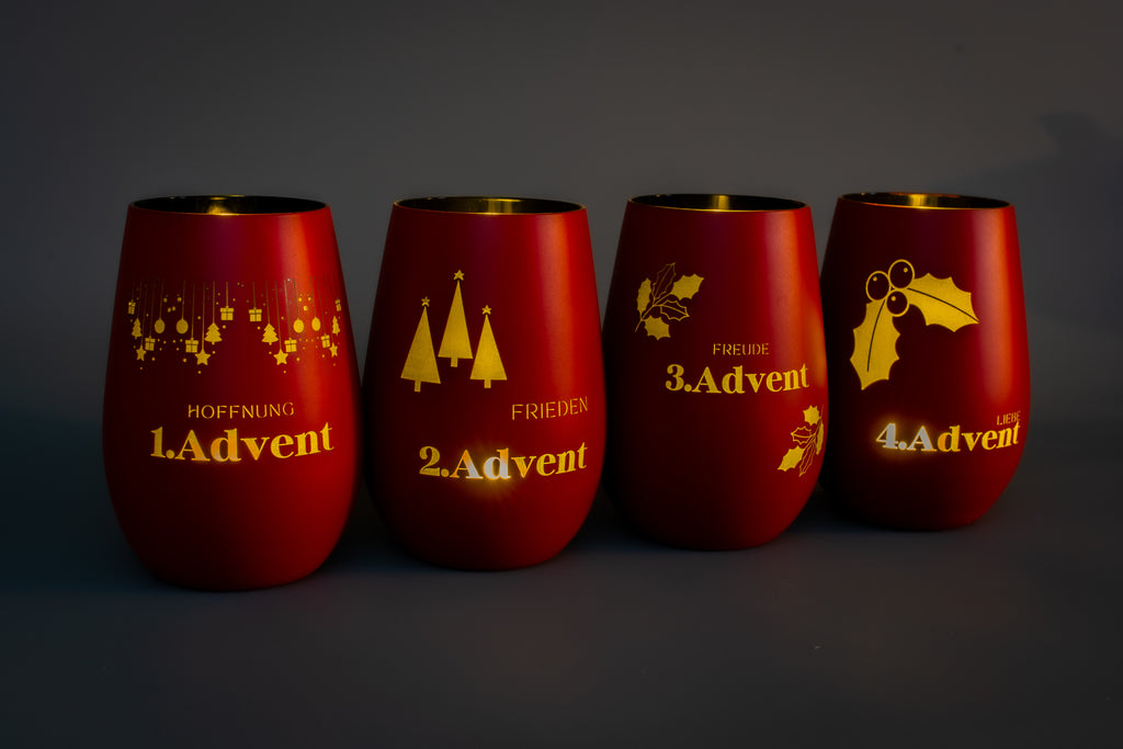 Adventslichter für Adventskränze und Weihnachtsdekoration zum selber basteln