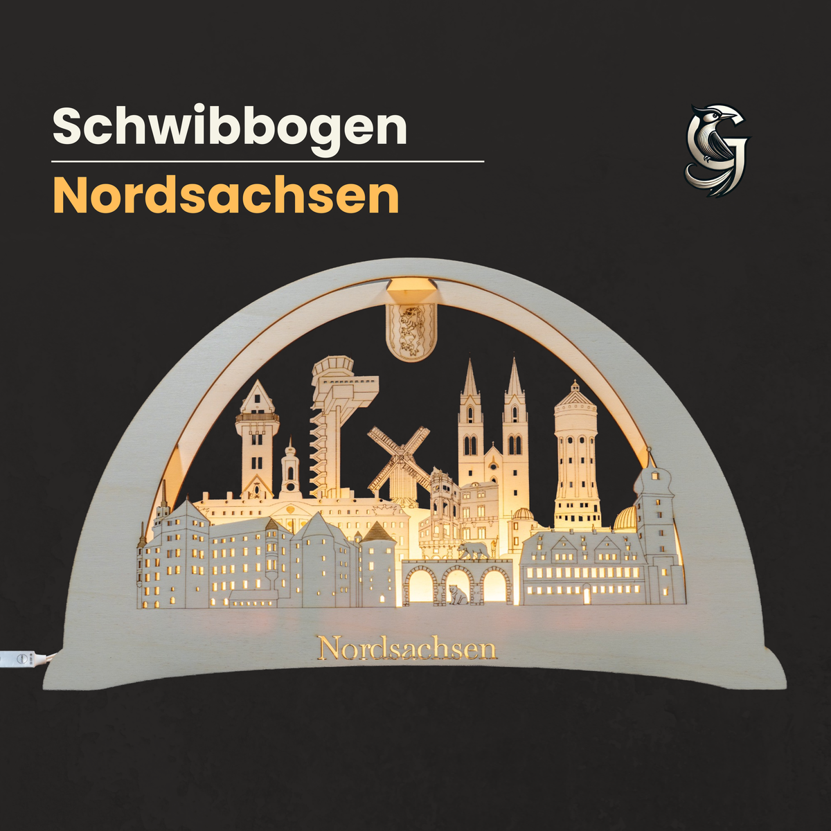 Schwibbogen Nordsachsen – beleuchtete Wahrzeichen deiner Heimat