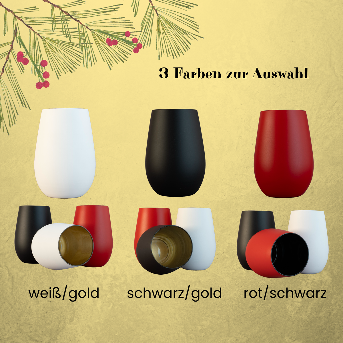 Adventslichter für Adventskränze und Weihnachtsdekoration zum selber basteln (Kopie)